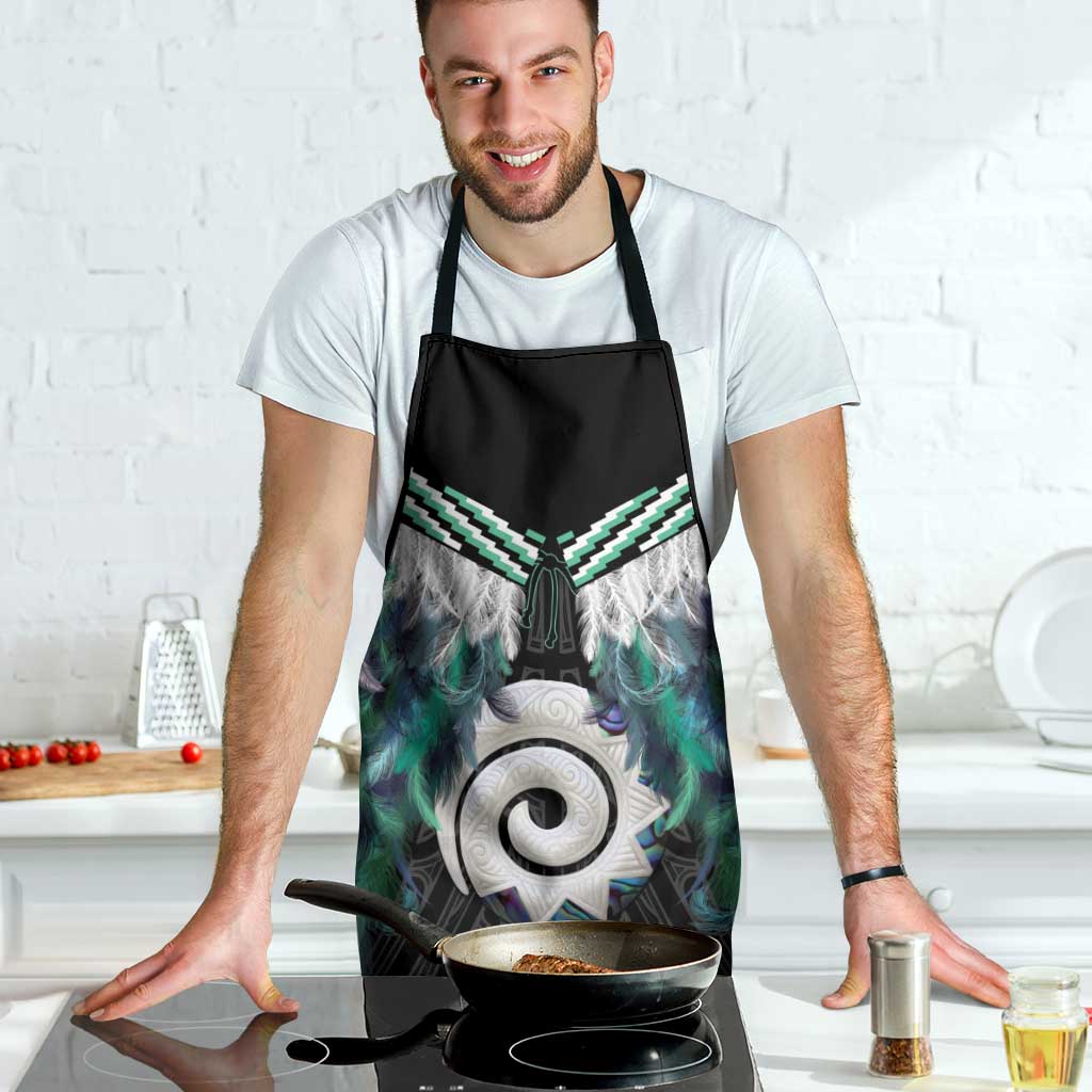 Aotearoa Korowai Motif Apron Maori Koru Poutama - Polynesian Pride