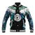 Aotearoa Korowai Motif Baseball Jacket Maori Koru Poutama