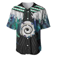 Aotearoa Korowai Motif Baseball Jersey Maori Koru Poutama