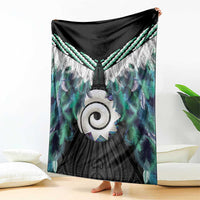 Aotearoa Korowai Motif Blanket Maori Koru Poutama LT14 - Polynesian Pride