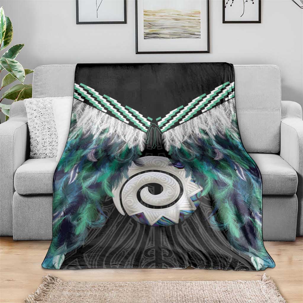 Aotearoa Korowai Motif Blanket Maori Koru Poutama LT14 - Polynesian Pride