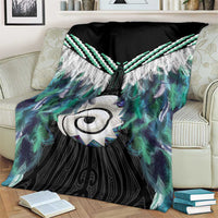 Aotearoa Korowai Motif Blanket Maori Koru Poutama LT14 - Polynesian Pride