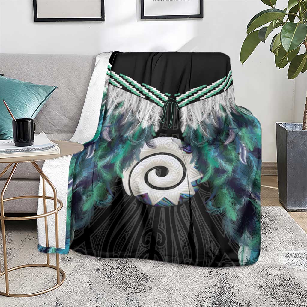 Aotearoa Korowai Motif Blanket Maori Koru Poutama LT14 - Polynesian Pride