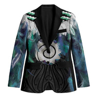 Aotearoa Korowai Motif Blazer Maori Koru Poutama - Polynesian Pride
