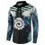 Aotearoa Korowai Motif Button Sweatshirt Maori Koru Poutama