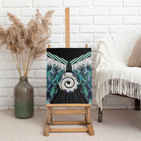 Aotearoa Korowai Motif Canvas Wall Art Maori Koru Poutama LT14 - Polynesian Pride