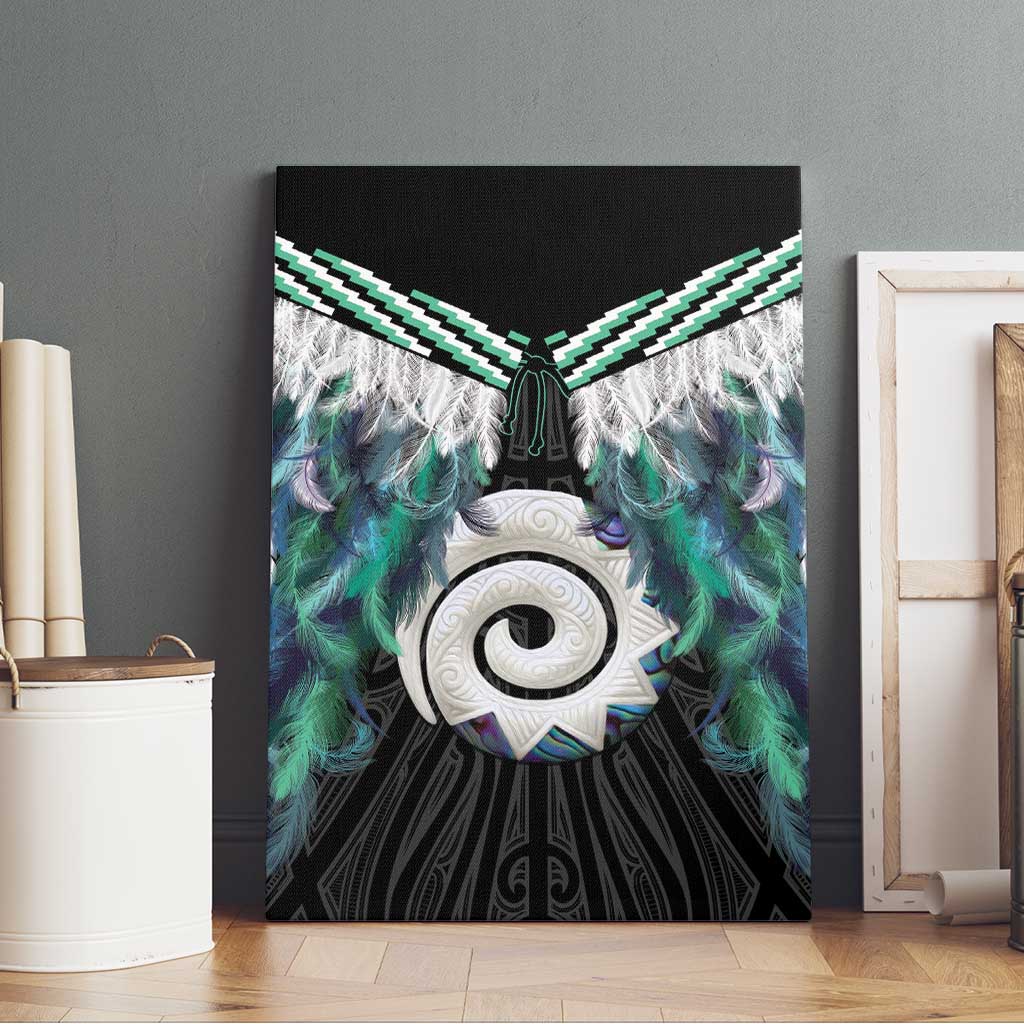 Aotearoa Korowai Motif Canvas Wall Art Maori Koru Poutama LT14 - Polynesian Pride
