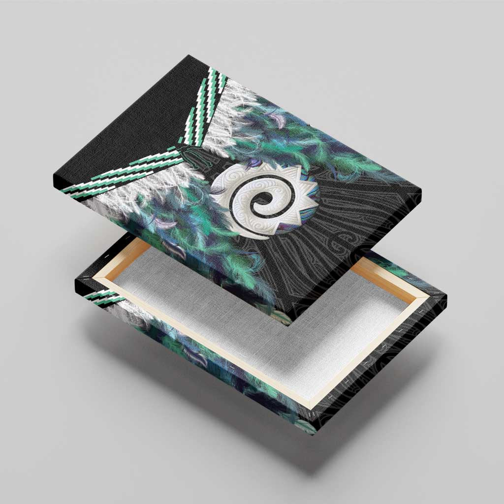 Aotearoa Korowai Motif Canvas Wall Art Maori Koru Poutama LT14 - Polynesian Pride