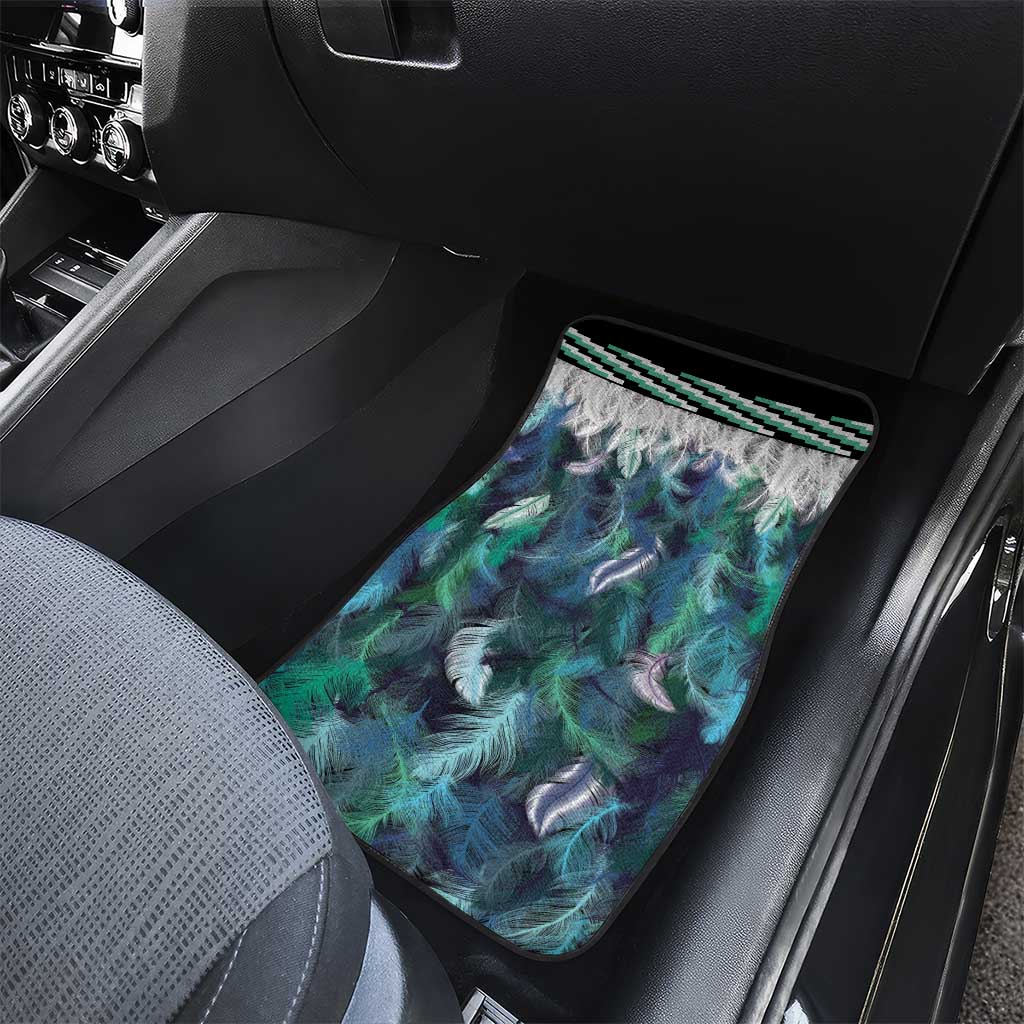 Aotearoa Korowai Motif Car Mats Maori Koru Poutama LT14 - Polynesian Pride