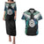 Aotearoa Korowai Motif Couples Matching Puletasi and Hawaiian Shirt Maori Koru Poutama