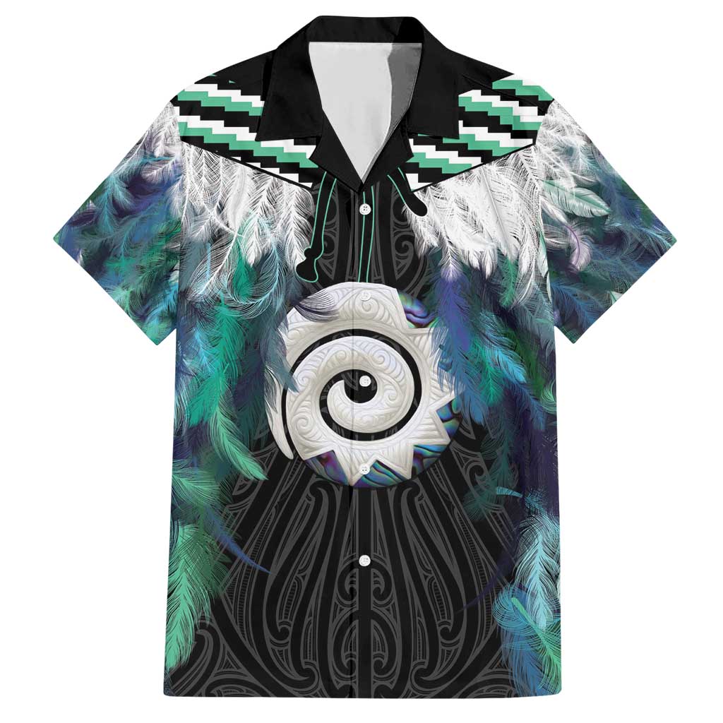 Aotearoa Korowai Motif Family Matching Short Sleeve Bodycon Dress and Hawaiian Shirt Maori Koru Poutama