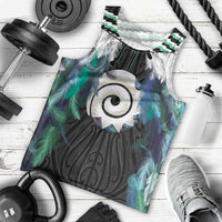 Aotearoa Korowai Motif Men Tank Top Maori Koru Poutama LT14 - Polynesian Pride