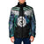 Aotearoa Korowai Motif Padded Jacket Maori Koru Poutama - Polynesian Pride