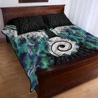 Aotearoa Korowai Motif Quilt Bed Set Maori Koru Poutama LT14 - Polynesian Pride