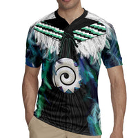 Aotearoa Korowai Motif Rugby Jersey Maori Koru Poutama