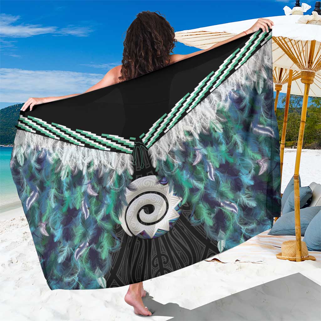 Aotearoa Korowai Motif Sarong Maori Koru Poutama