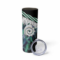 Aotearoa Korowai Motif Skinny Tumbler Maori Koru Poutama