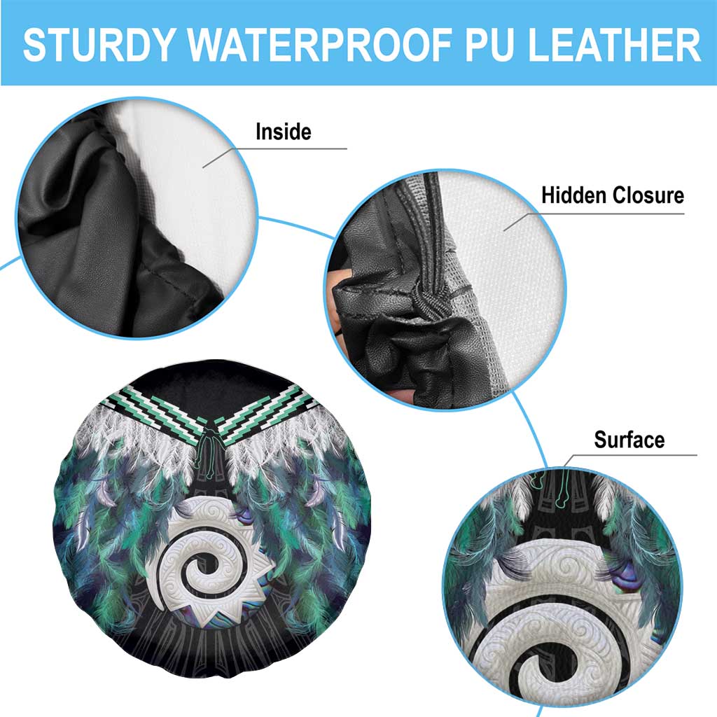 Aotearoa Korowai Motif Spare Tire Cover Maori Koru Poutama