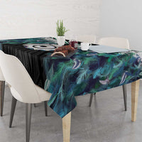 Aotearoa Korowai Motif Tablecloth Maori Koru Poutama LT14 - Polynesian Pride
