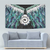 Aotearoa Korowai Motif Tapestry Maori Koru Poutama