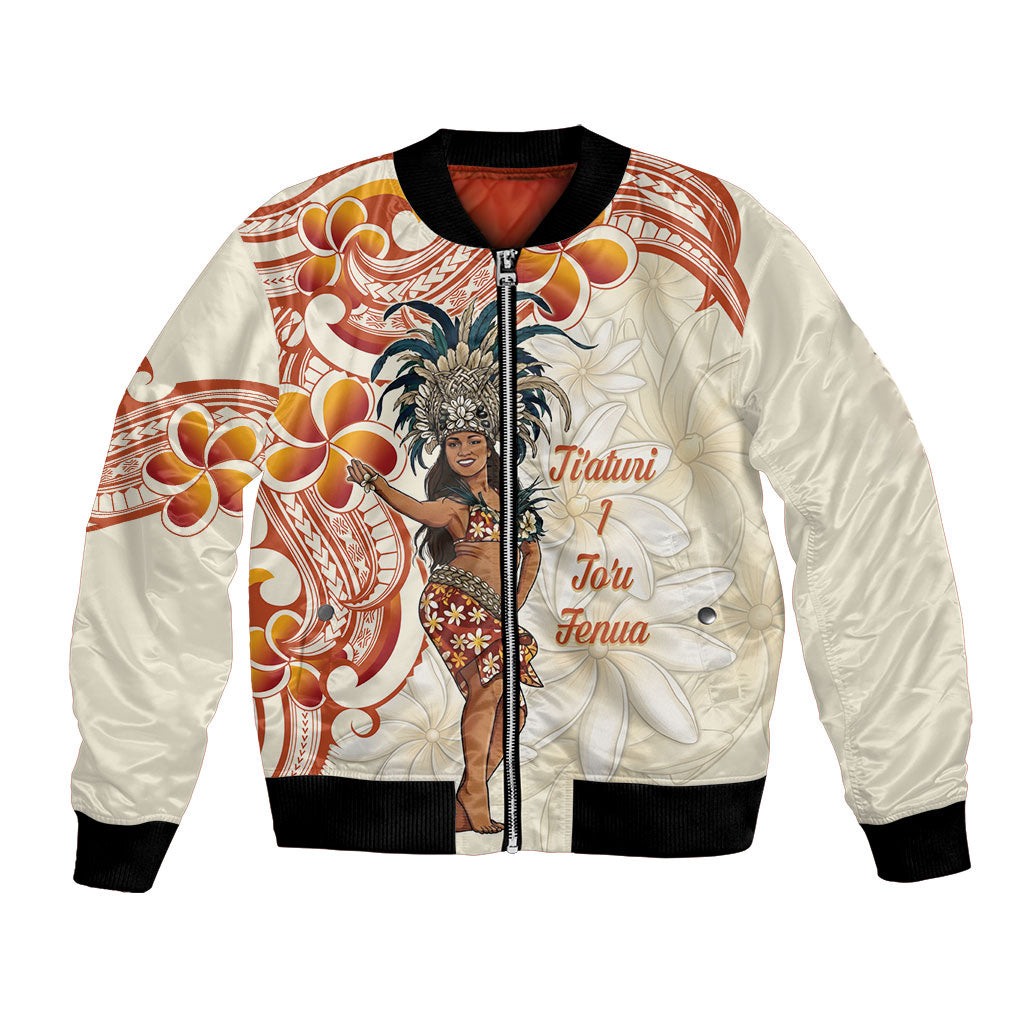 Heiva i Tahiti Bomber Jacket Ori Tahitian Dance Tiare Maori