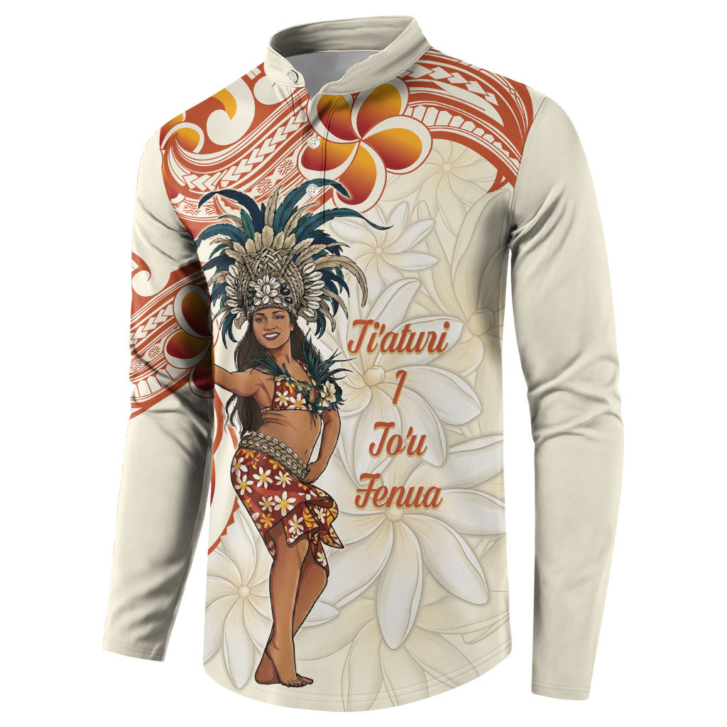 Heiva i Tahiti Button Sweatshirt Ori Tahitian Dance Tiare Maori LT14 - Polynesian Pride