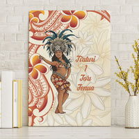 Heiva i Tahiti Canvas Wall Art Ori Tahitian Dance Tiare Maori LT14 Without Frame Beige - Polynesian Pride