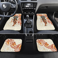 Heiva i Tahiti Car Mats Ori Tahitian Dance Tiare Maori LT14 Set 4pcs Beige - Polynesian Pride