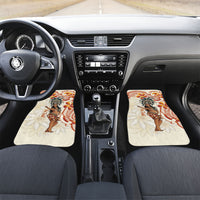 Heiva i Tahiti Car Mats Ori Tahitian Dance Tiare Maori LT14 Set 2pcs - Front Beige - Polynesian Pride