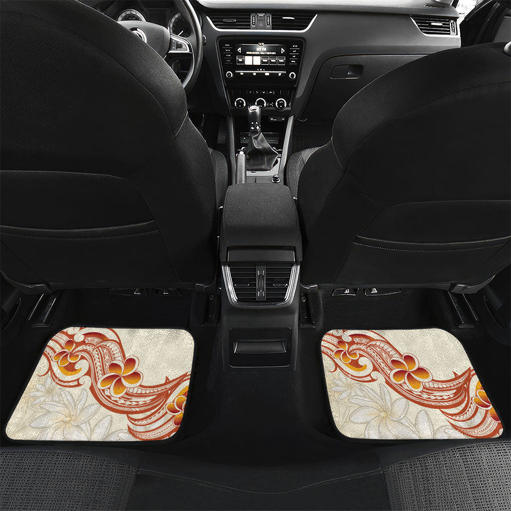 Heiva i Tahiti Car Mats Ori Tahitian Dance Tiare Maori LT14 Set 2pcs - Back Beige - Polynesian Pride