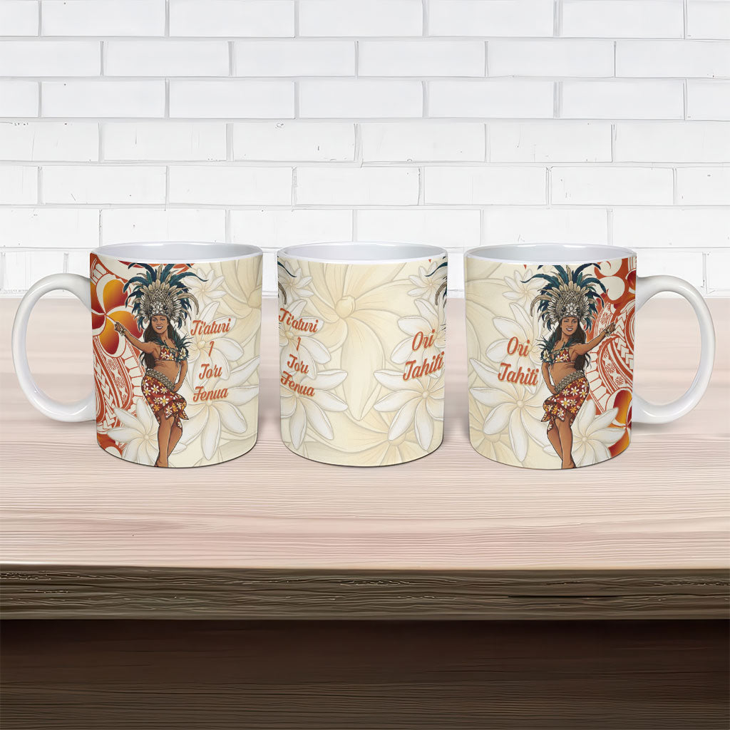 Heiva i Tahiti Ceramic Mug Ori Tahitian Dance Tiare Maori LT14 - Polynesian Pride