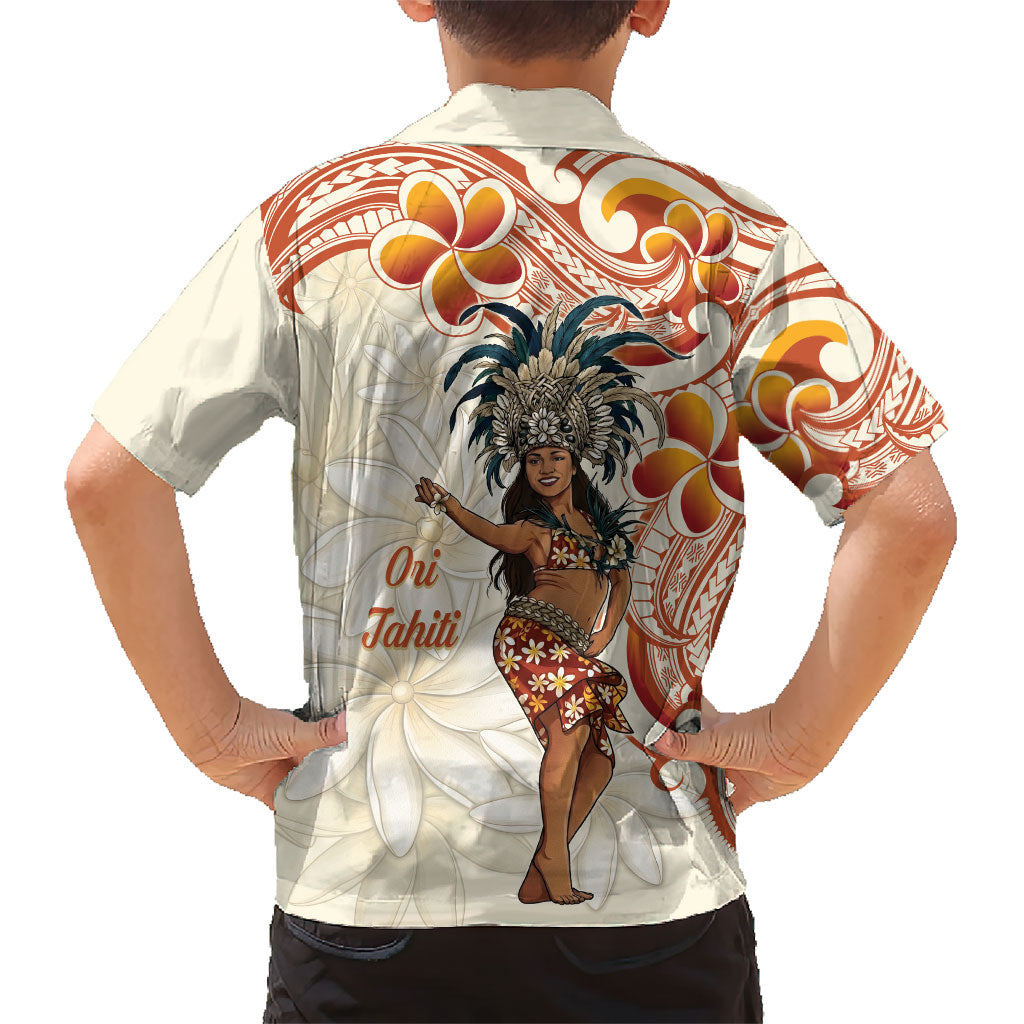 Heiva i Tahiti Family Matching Short Sleeve Bodycon Dress and Hawaiian Shirt Ori Tahitian Dance Tiare Maori