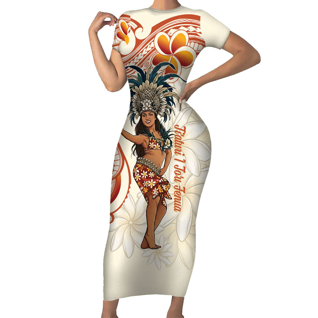 Heiva i Tahiti Family Matching Short Sleeve Bodycon Dress and Hawaiian Shirt Ori Tahitian Dance Tiare Maori