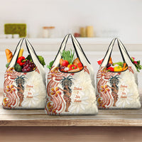 Heiva i Tahiti Grocery Bag Ori Tahitian Dance Tiare Maori LT14 3-pack One Size Beige - Polynesian Pride