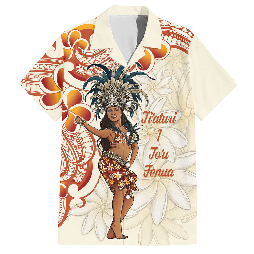 Heiva i Tahiti Hawaiian Shirt Ori Tahitian Dance Tiare Maori LT14 Beige - Polynesian Pride