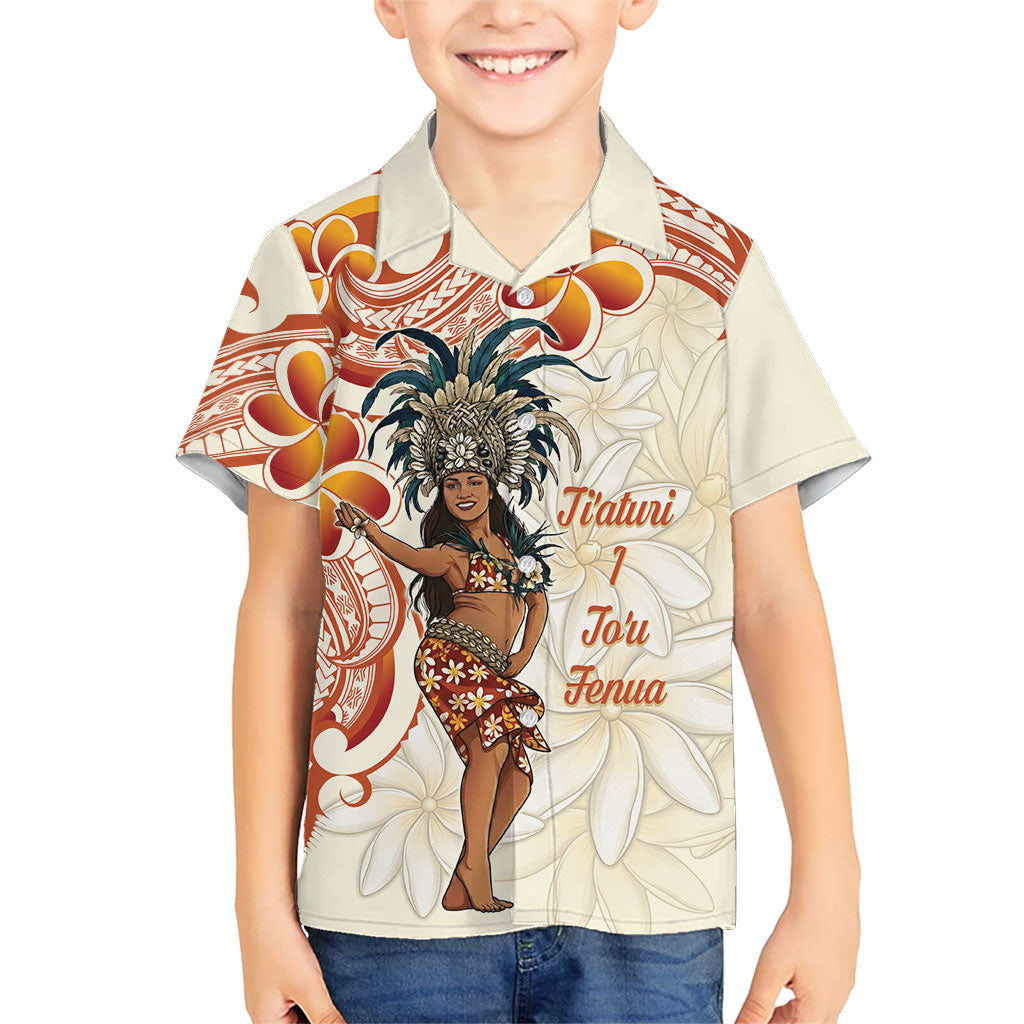 Heiva i Tahiti Kid Hawaiian Shirt Ori Tahitian Dance Tiare Maori