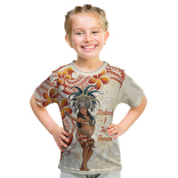 Heiva i Tahiti Kid T Shirt Ori Tahitian Dance Tiare Maori LT14 Beige - Polynesian Pride