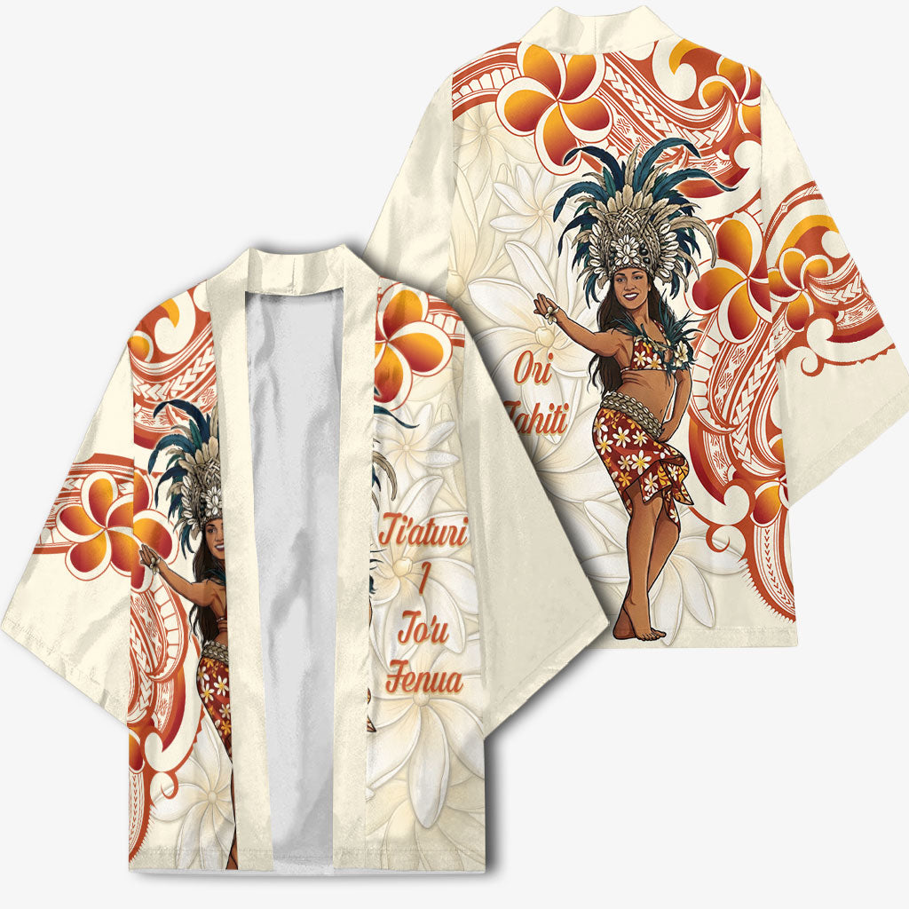 Heiva i Tahiti Kimono Ori Tahitian Dance Tiare Maori LT14 - Polynesian Pride