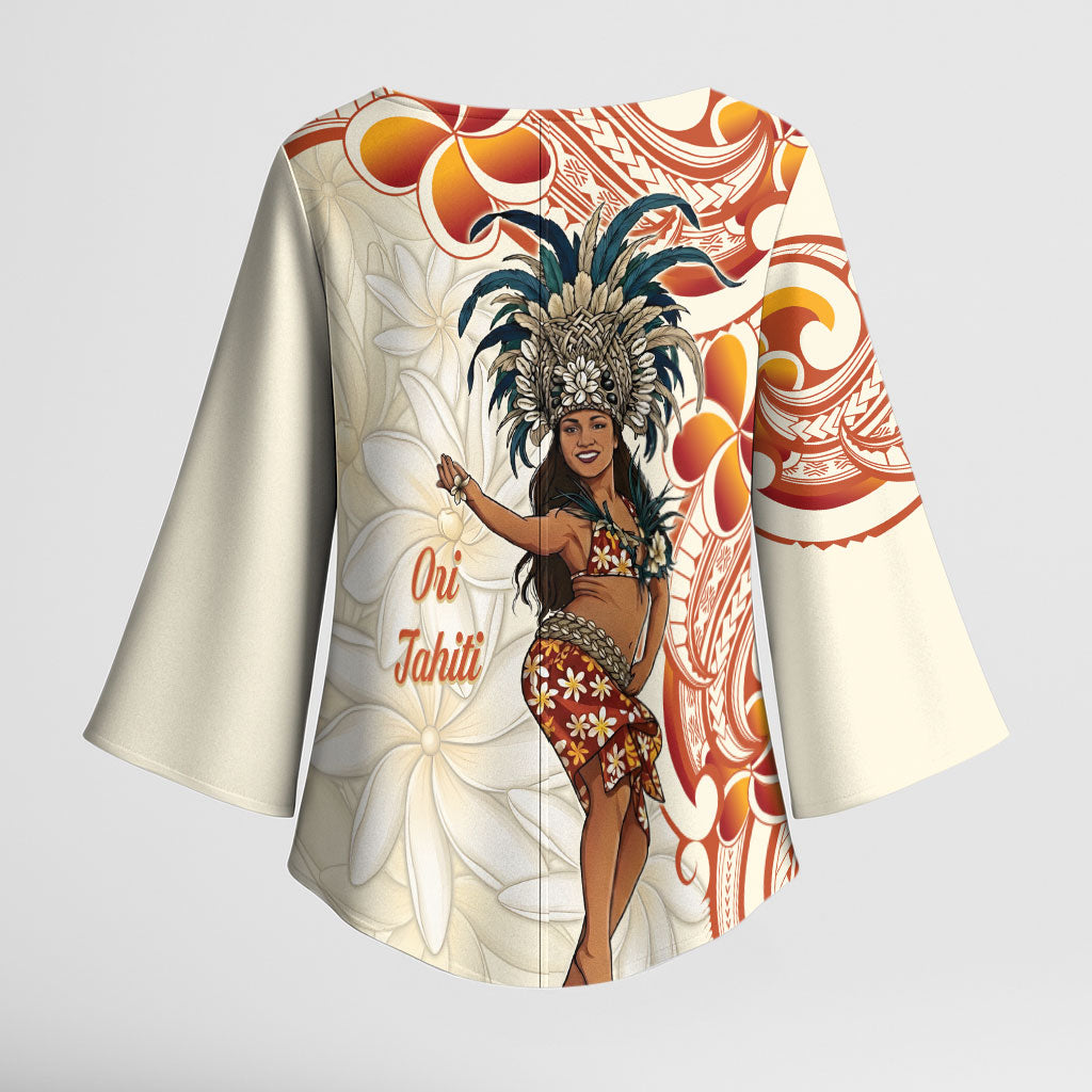 Heiva i Tahiti Kimono Sleeve Blouse Ori Tahitian Dance Tiare Maori LT14 - Polynesian Pride