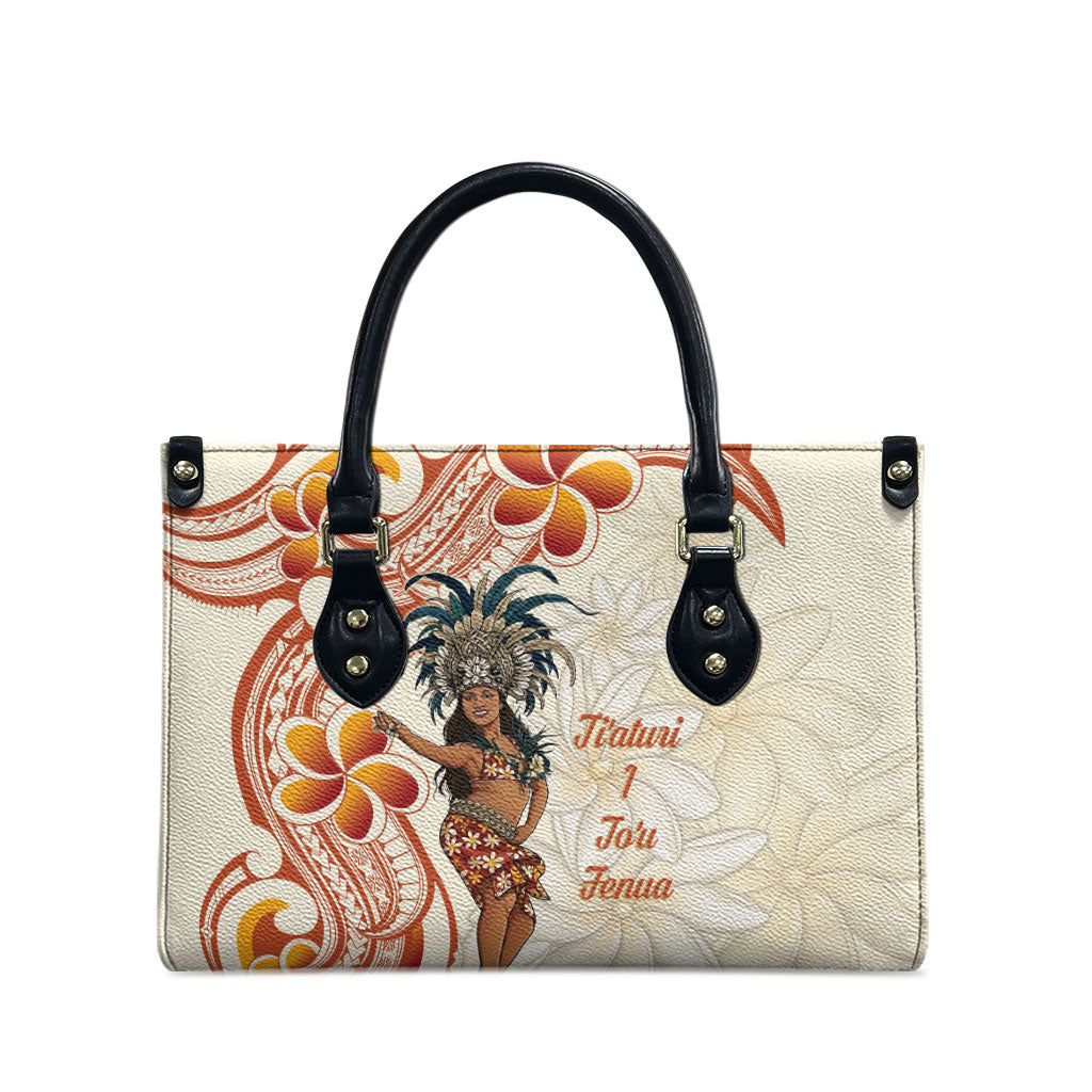 Heiva i Tahiti Leather Bag Ori Tahitian Dance Tiare Maori LT14 - Polynesian Pride