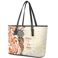 Heiva i Tahiti Leather Tote Bag Ori Tahitian Dance Tiare Maori LT14 - Polynesian Pride