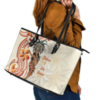 Heiva i Tahiti Leather Tote Bag Ori Tahitian Dance Tiare Maori LT14 - Polynesian Pride