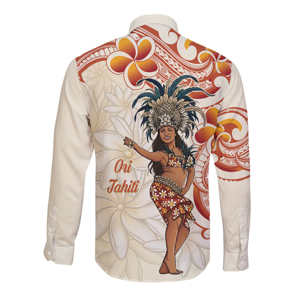 Heiva i Tahiti Long Sleeve Button Shirt Ori Tahitian Dance Tiare Maori LT14 - Polynesian Pride