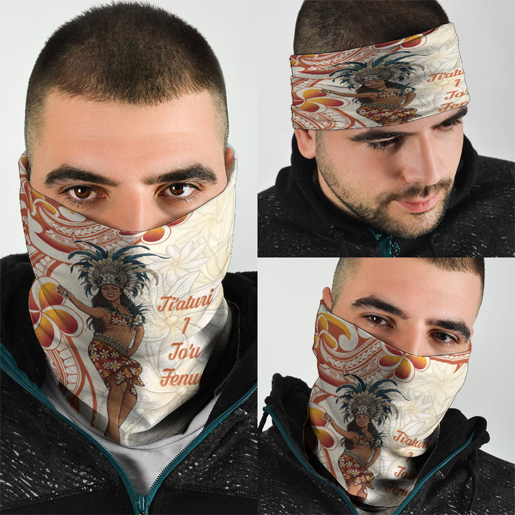 Heiva i Tahiti Neck Gaiter Ori Tahitian Dance Tiare Maori