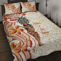 Heiva i Tahiti Quilt Bed Set Ori Tahitian Dance Tiare Maori