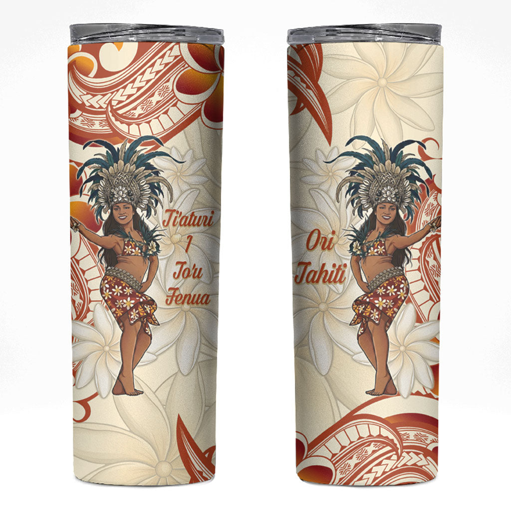 Heiva i Tahiti Skinny Tumbler Ori Tahitian Dance Tiare Maori