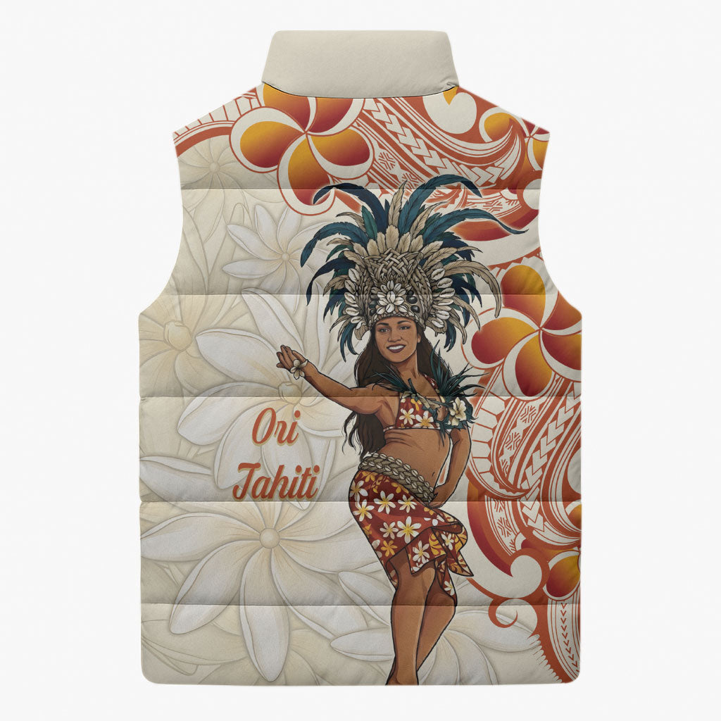 Heiva i Tahiti Sleeveless Puffer Jacket Ori Tahitian Dance Tiare Maori LT14 - Polynesian Pride