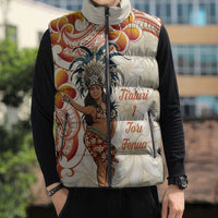 Heiva i Tahiti Sleeveless Puffer Jacket Ori Tahitian Dance Tiare Maori LT14 - Polynesian Pride