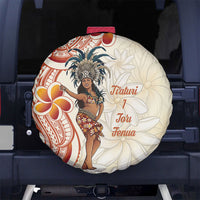 Heiva i Tahiti Spare Tire Cover Ori Tahitian Dance Tiare Maori LT14 No hole Beige - Polynesian Pride