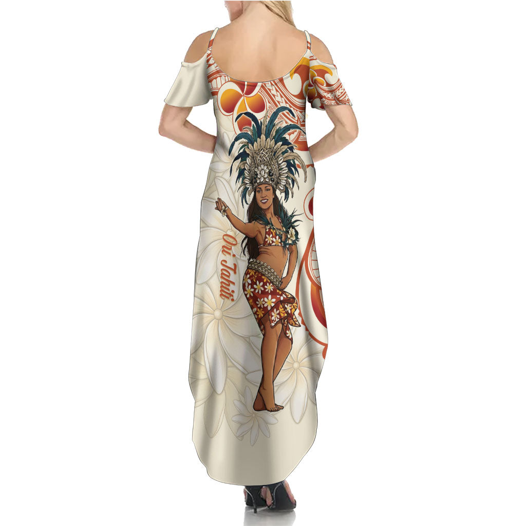 Heiva i Tahiti Summer Maxi Dress Ori Tahitian Dance Tiare Maori LT14 - Polynesian Pride